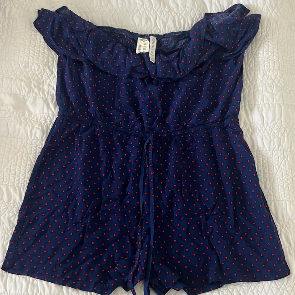 Aeropostale Blue/Red Romper - XL